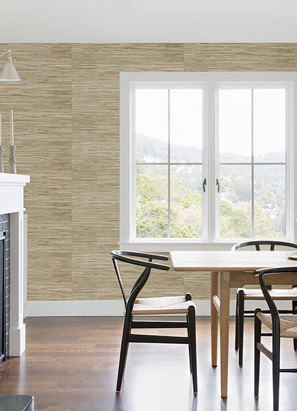 2972-65621 Sogen Khaki Knotted Sea Grasscloth Wallpaper
