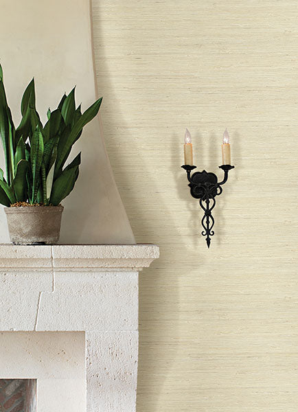 2972-65651 Battan Cream Jute Grasscloth Wallpaper