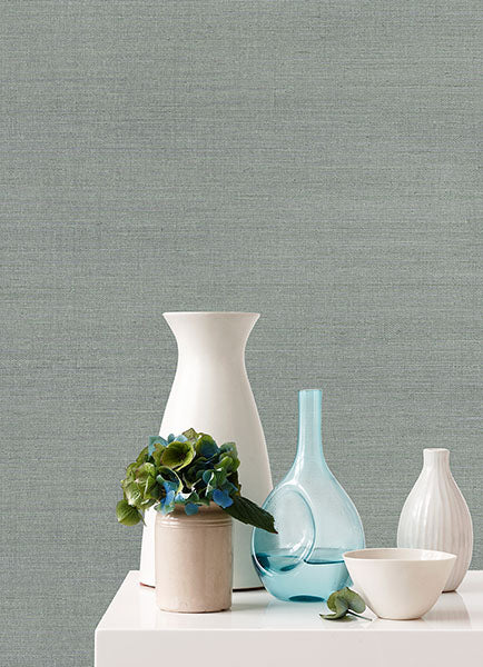 2972-80014 Zhejiang Aquamarine Sisal Grasscloth Wallpaper