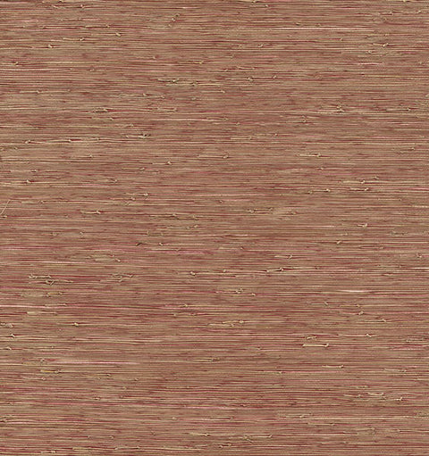 2972-86109 Shuang Rasberry Handmade Grasscloth Wallpaper