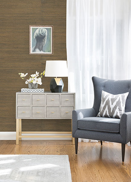 2972-86118 Caihon Slate Sisal Grasscloth Wallpaper