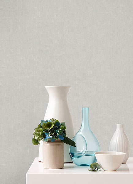 2972-86134 Donmei Light Grey Linen Wallpaper