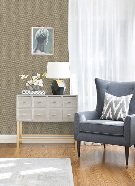 2972-86147 Hui Light Brown Paper Weave Grasscloth Wallpaper