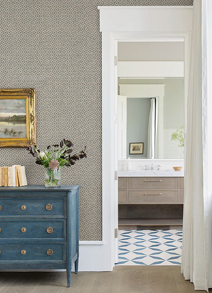 2972-86148 Hui Denim Paper Weave Grasscloth Wallpaper