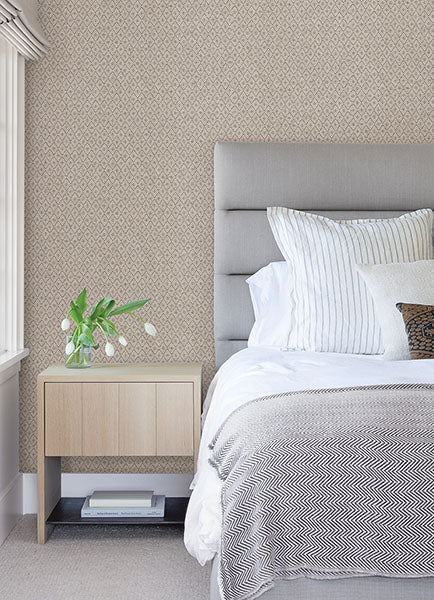 2972-86149 Hui Mauve Paper Weave Grasscloth Wallpaper