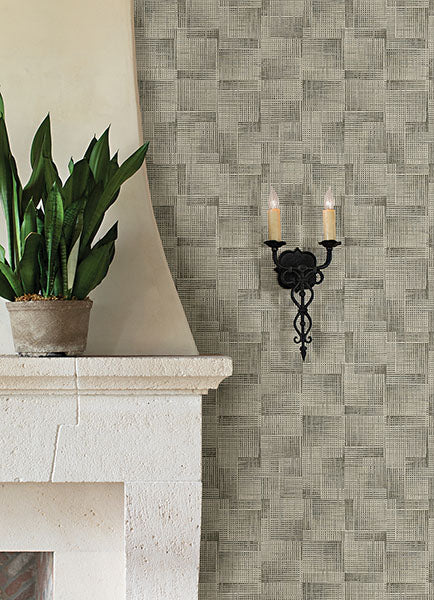 2972-86157 Ting Light Grey Lattice Wallpaper