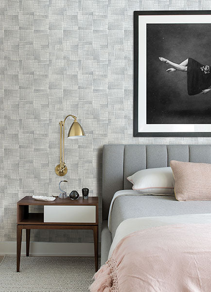 2972-86158 Ting Light Blue Lattice Wallpaper
