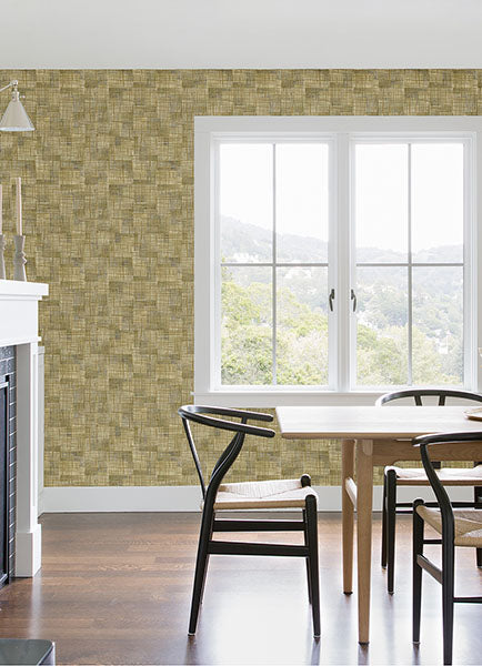 2972-86160 Ting Brown Lattice Wallpaper