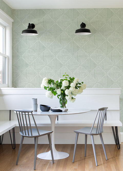 2975-26211 Cade Green Geometric Wallpaper
