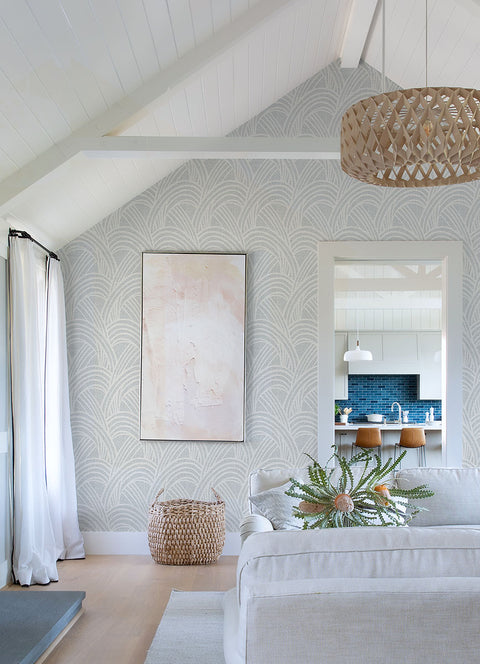 2975-26219 Farrah Grey Geometric Wallpaper