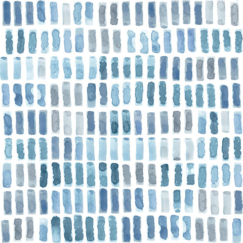 2975-26224 Brynne Indigo Watercolor Wallpaper