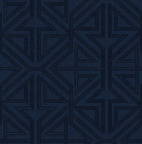 2975-26226 Kachel Indigo Geometric Wallpaper
