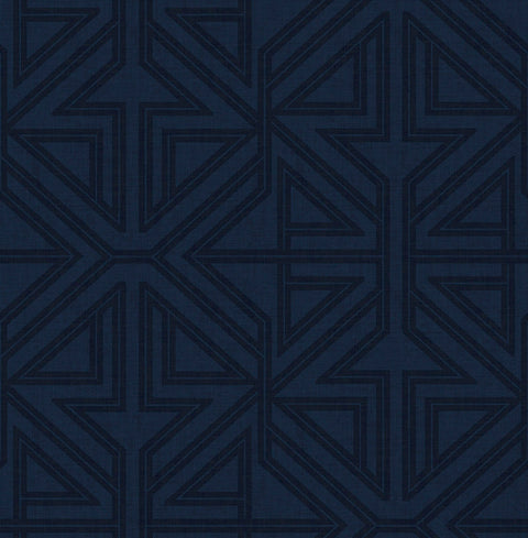 2975-26226 Kachel Indigo Geometric Wallpaper