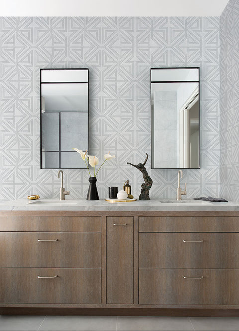 2975-26227 Kachel Grey Geometric Wallpaper