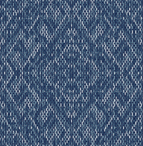 2975-26242 Felix Indigo Geometric Wallpaper