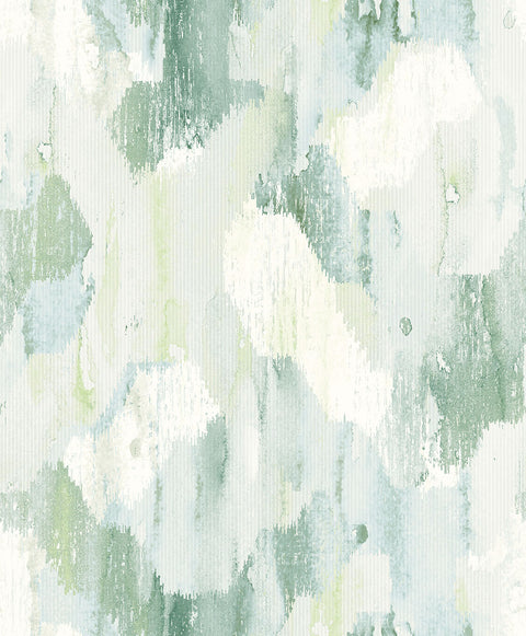 2975-26262 Mahi Green Abstract Wallpaper