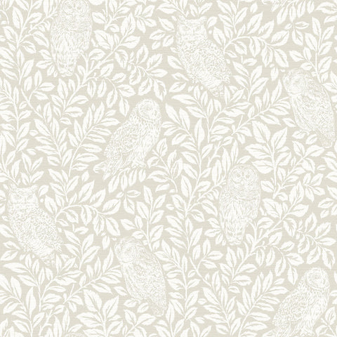 Parliament Cream Owl Wallpaper