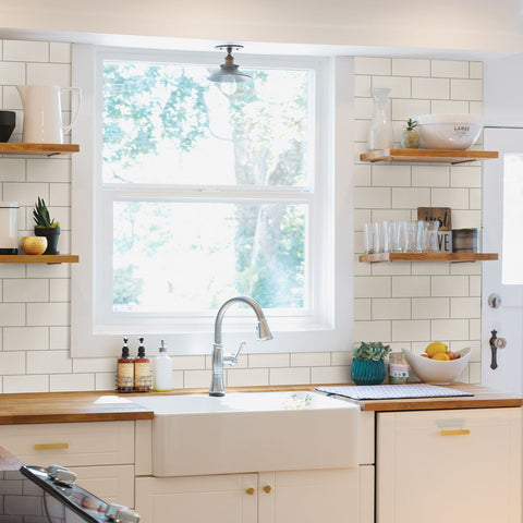 Freedom Off-White Subway Tile Wallpaper