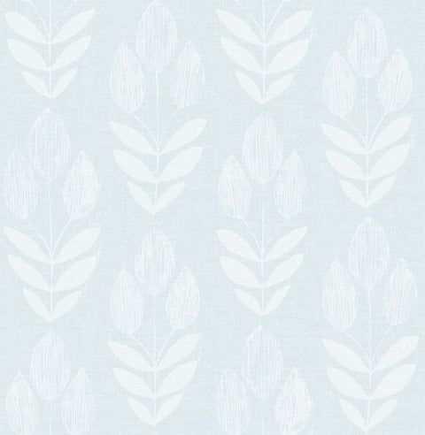 Garland Light Blue Block Tulip Wallpaper