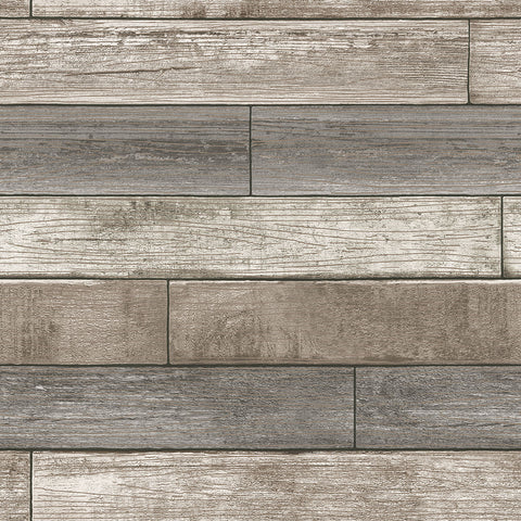 3115-NU1690 Emory Multicolor Reclaimed Wood Plank Wallpaper