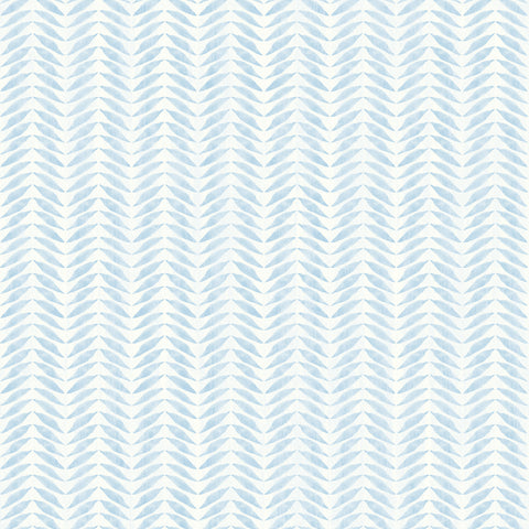 3117-12341 Espalier Sky Blue Chevron Stripe Wallpaper