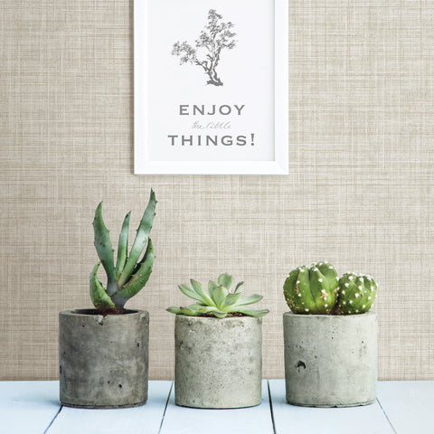3117-24273 Mendocino Neutral Linen Wallpaper