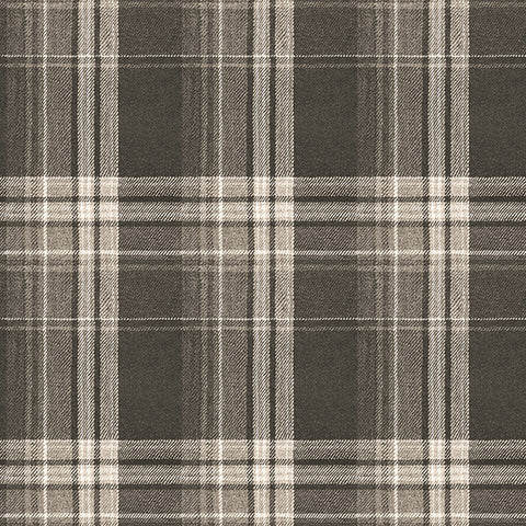 3118-12671 Saranac Dark Brown Flannel Wallpaper