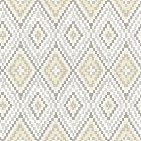 3118-12711 Ganado Beige Geometric Ikat Wallpaper