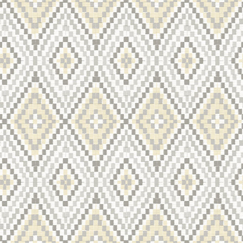 3118-12711 Ganado Beige Geometric Ikat Wallpaper