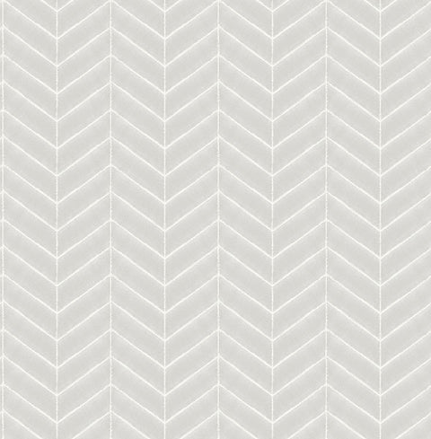 3118-25095 Bison Grey Herringbone Wallpaper