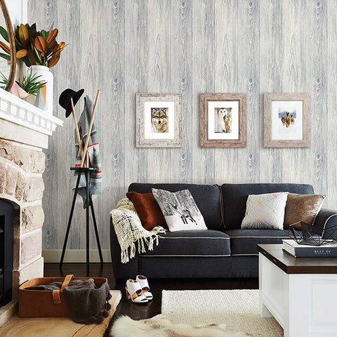3118-642215 Mapleton Light Grey Shiplap Wallpaper