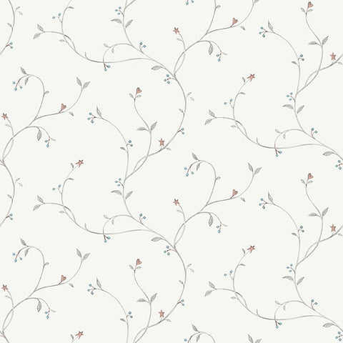 3119-09157 Kurt Grey Tin Star Trail Wallpaper