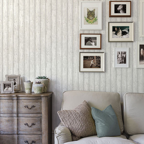 3119-66106 Jack White Weathered Clapboards Wallpaper