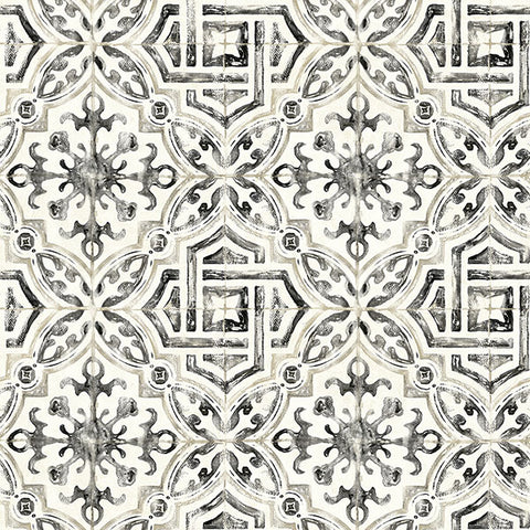 3120-12331 Sonoma Black Beach Tile Wallpaper