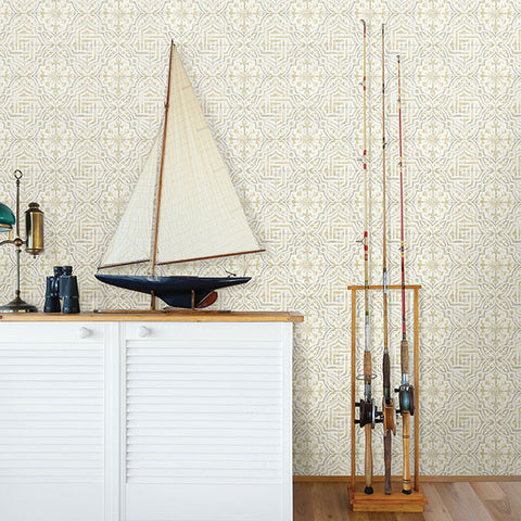 3120-12337 Sonoma Yellow Beach Tile Wallpaper