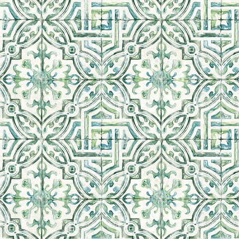 3120-12338 Sonoma Green Beach Tile Wallpaper