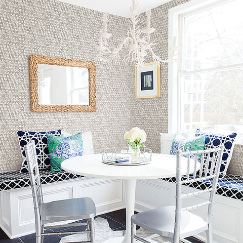 3120-13632 Saltwater Grey Wave Wallpaper