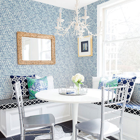 3120-13633 Saltwater Aqua Wave Wallpaper