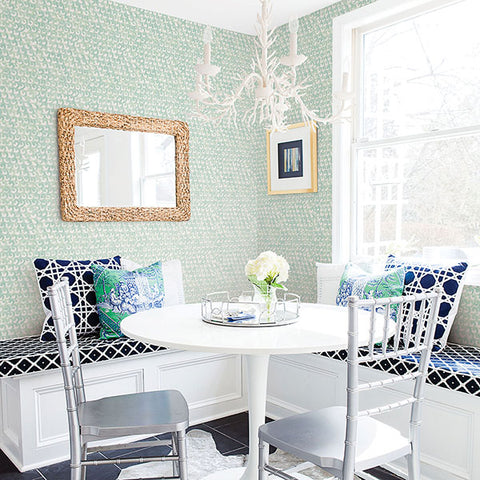 3120-13635 Saltwater Teal Wave Wallpaper