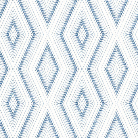 3120-13664 Santa Cruz Blue Geometric Wallpaper