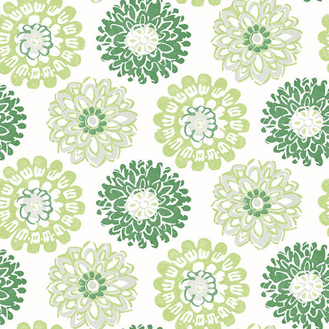 3120-13702 Sunkissed Green Floral Wallpaper