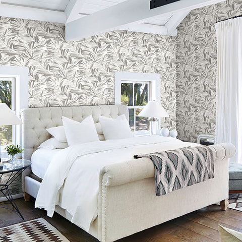 3120-13713 Chaparral Grey Fronds Wallpaper