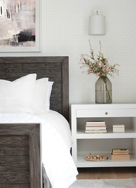 3122-10610 Jellia Grey Petal Geometric Wallpaper