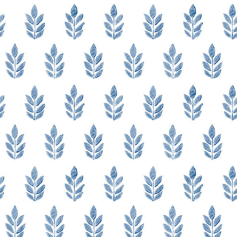 3122-11302 Ervic Neutral Leaf Block Print Wallpaper