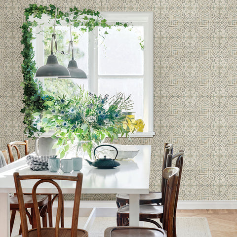 3123-12335 Sonoma Grey Spanish Tile Wallpaper