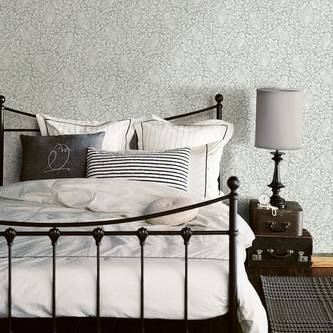 3123-12414 Parliament Seafoam Owl Wallpaper