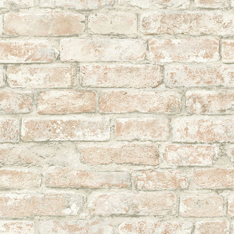 3123-12482 Arlington Rust Brick Wallpaper