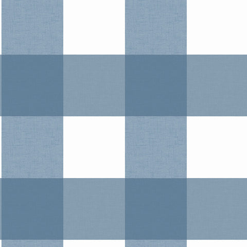 3123-12533 Amos Navy Gingham Wallpaper