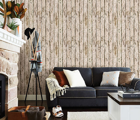 3123-13282 Harley Khaki Weathered Wood Wallpaper