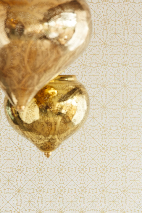 Marqueterie Gold Mosaic Geometric Wallpaper